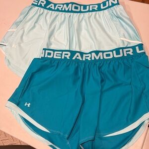Under Armour Women's Loose Athletic Running / Gym Shorts. Size 1X. Set of 2.